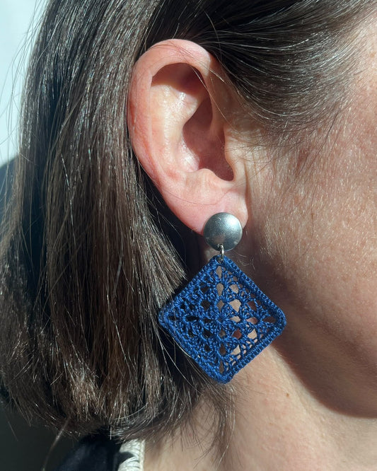 Pendientes microcrochet ESTRELLA