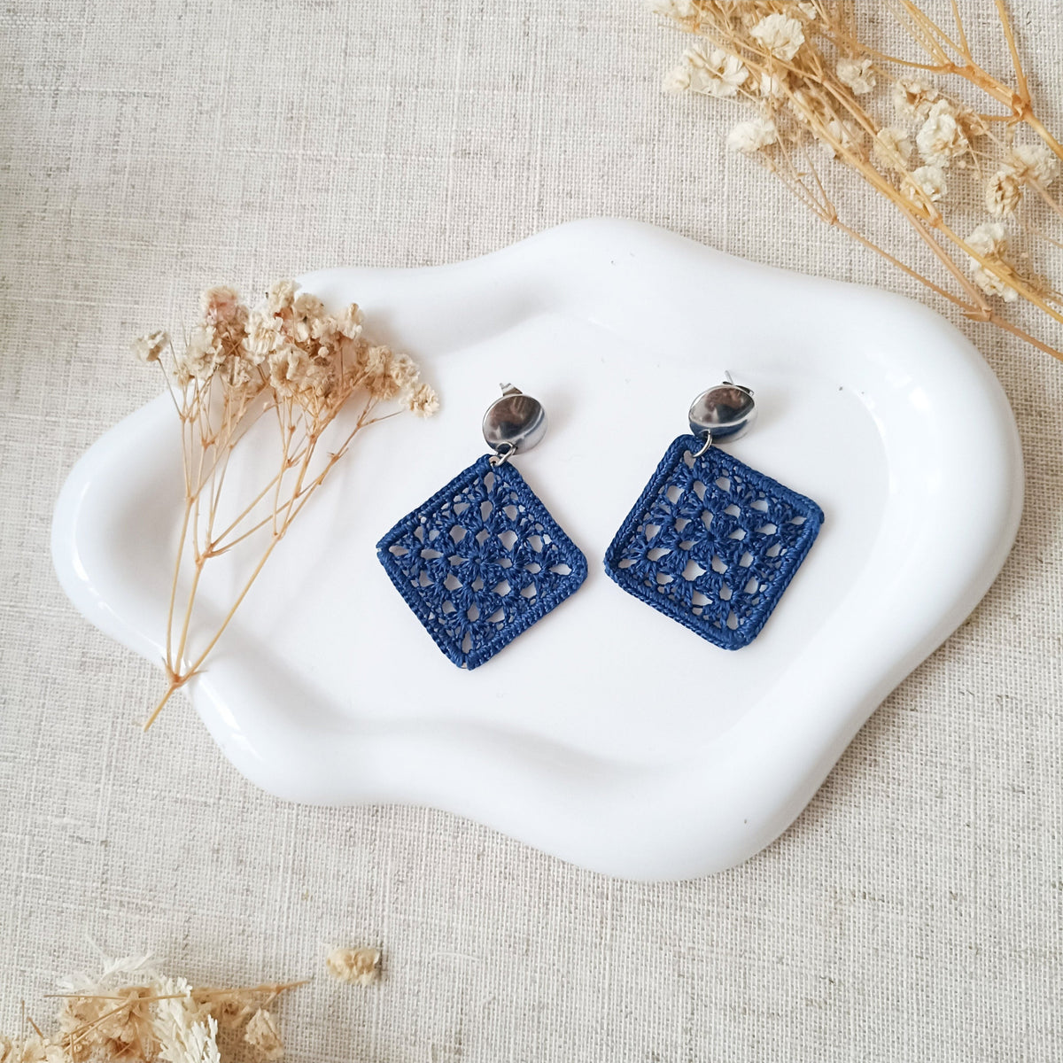 Pendientes microcrochet ESTRELLA